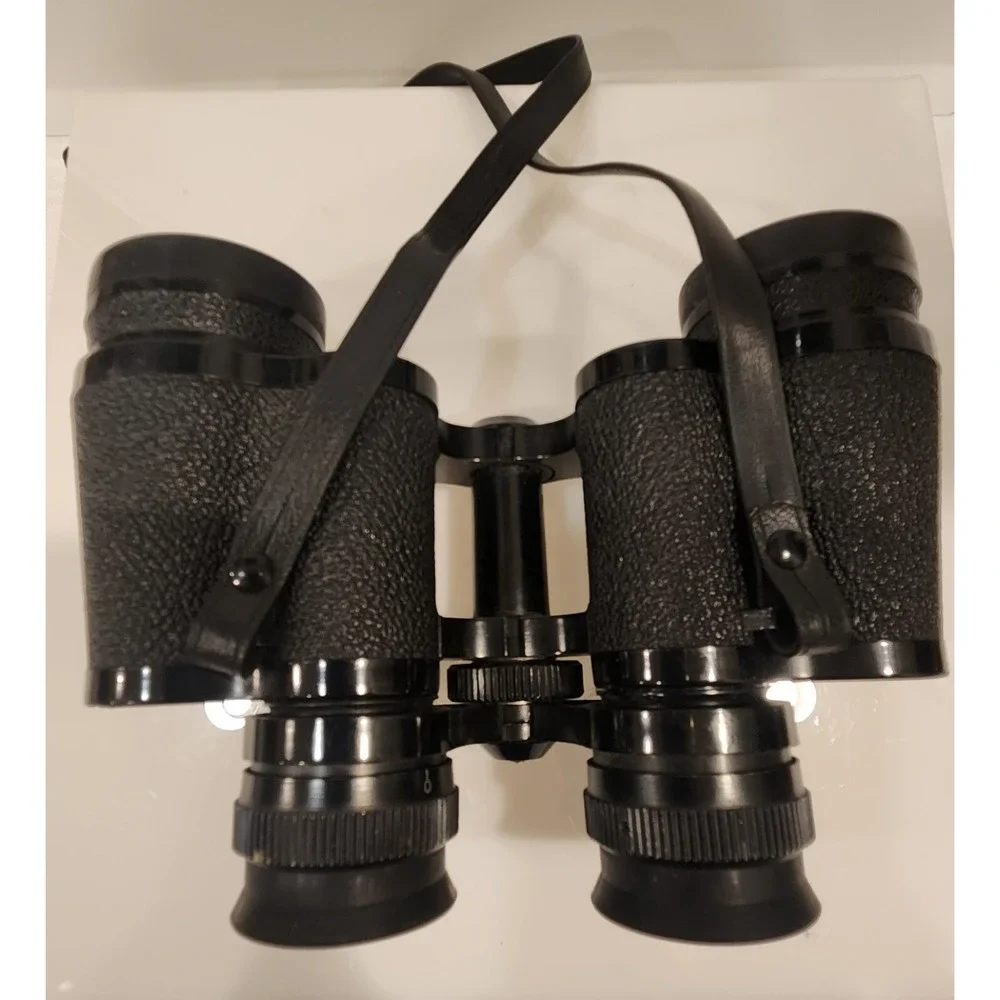 Vintage Sears Black Binoculars Wide Angle 7x35mm 500ft at 1000yds